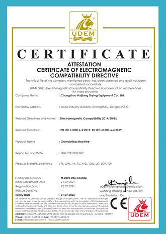 ce-granulating-machine